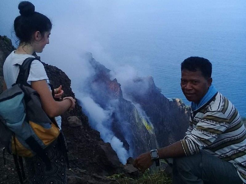 Mount Iya volcano in Flores