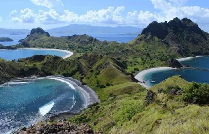 Padar Island in Komodo National Park, Indonesia